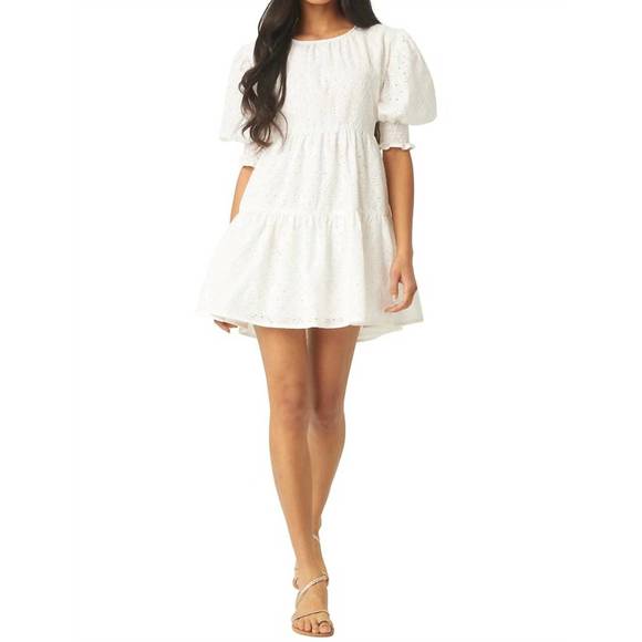 NEW MISA LOS ANGELES women's fraser dress in white eyelet - Picture 2 of 3